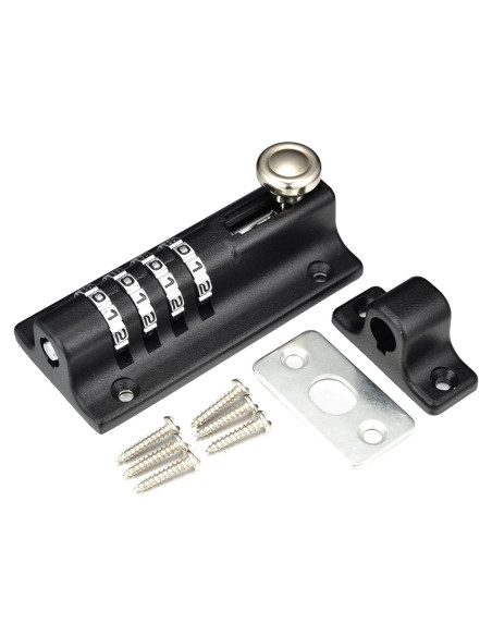 Cerradura de seguridad V-RESOURCING 4 dígitos negra