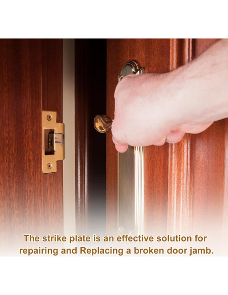 Placa de Strike de Acero Inoxidable uxcell 3 Pcs 70mm x 40mm