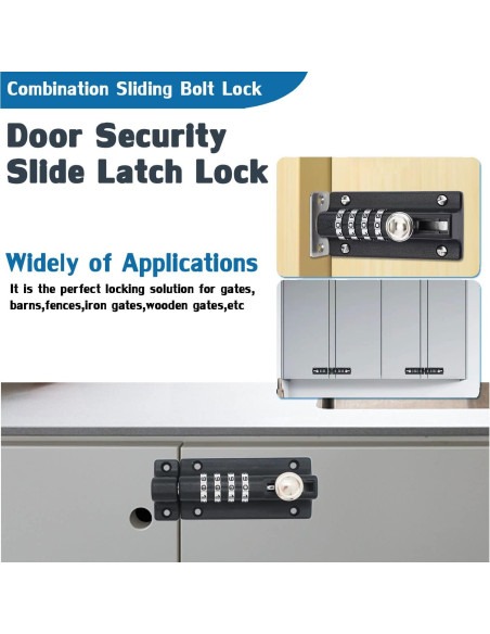 Cerradura de seguridad V-RESOURCING 4 dígitos negra