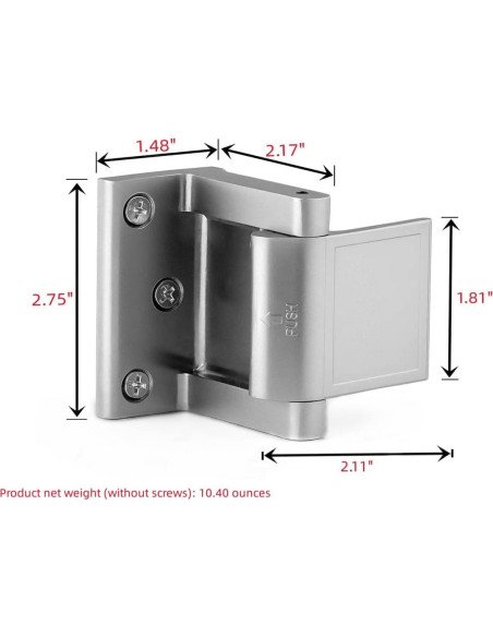Cerradura de Refuerzo de Puerta Wannianmu 4 Paquete Antirrobo