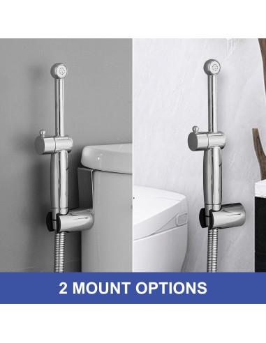 Rociador de Bidet de Mano Greenspring Cromo Ajustable 0.68 kg