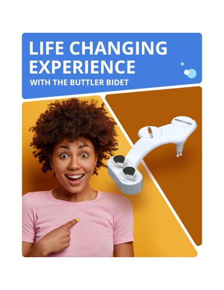 Accesorio de Bidet Clear Rear - Doble Boquilla Ajustable