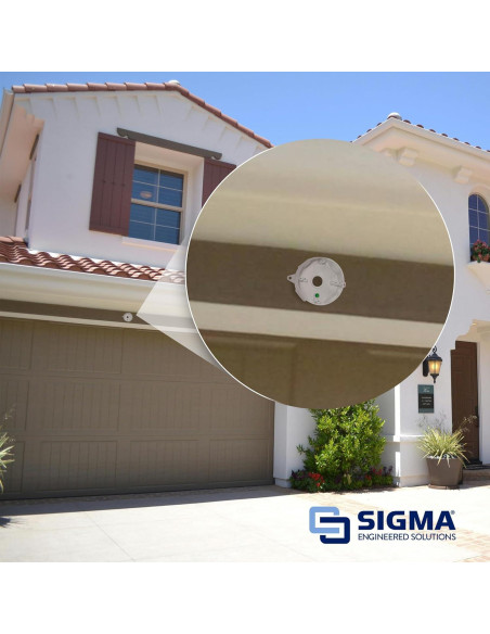 Caja Redonda 5 Agujeros 13.97 cm Sigma Electric 143854WH