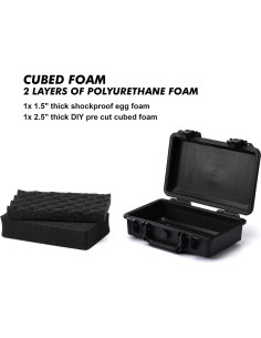 Caja de Almacenamiento Impermeable CASOMAN 29.21 cm Negra 2