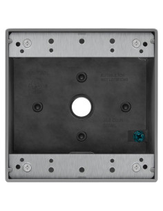 Caja de salida exterior ENERLITES 3 agujeros 1.27 cm Gris