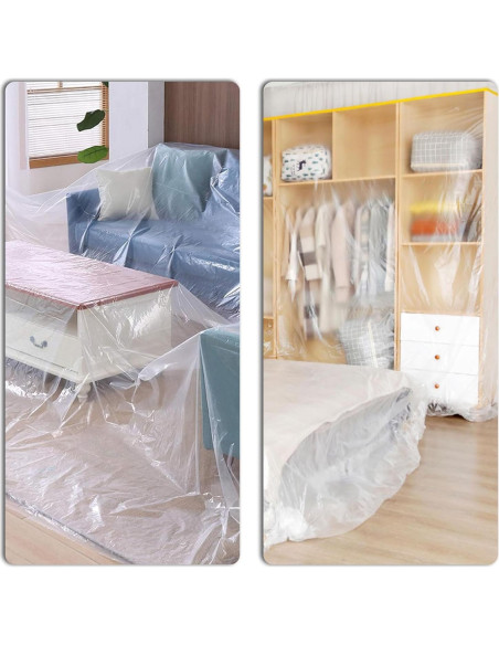 4 Rollos Cubierta Plástica Pre-Cinta 2,68m x 19,81m LOYORTY