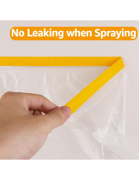 4 Rollos Cubierta Plástica Pre-Cinta 2,68m x 19,81m LOYORTY