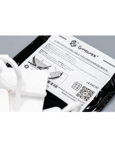 Mouse Bungee G-Wolves Blanco Ajustable - Paquete de 4 2