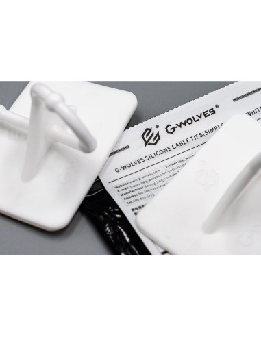 Mouse Bungee G-Wolves Blanco Ajustable - Paquete de 4