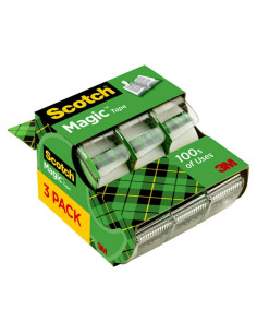 Cinta Mágica Scotch 3 Rollos con Dispensador 1,91 cm x 762 cm