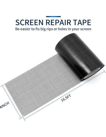 Cinta de Reparación de Pantalla SANKEMU 10 cm x 5 m Negra