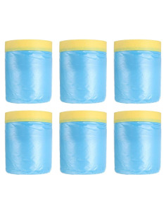 Película de Enmascarar Pre-Cinta uxcell 1.5m x 20m PE Azul