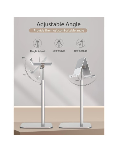 Soporte Ajustable para Tablet ODOSOLA Plata 24-43.94 cm