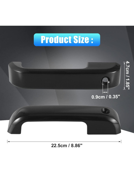 Cubierta de Manija de Puerta Exterior X AUTOHAUX para Ford F-150/F-250/F-350 2015-2020