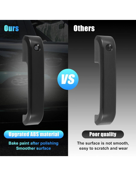 Cubierta de Manija de Puerta Exterior X AUTOHAUX para Ford F-150/F-250/F-350 2015-2020