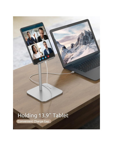 Soporte Ajustable para Tablet ODOSOLA Plata 24-43.94 cm