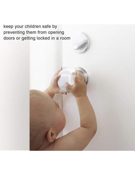 Cubierta de Seguridad para Pomos de Puerta Niños 4 Pzas