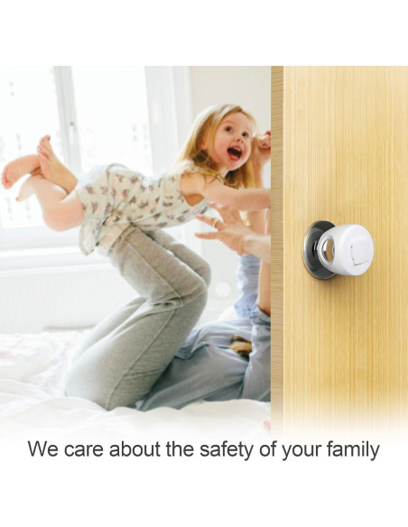 Cubierta de Seguridad para Pomos de Puerta Niños 4 Pzas