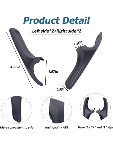 Cubierta de Manija de Puerta JKCOVER para Toyota 2016-2023