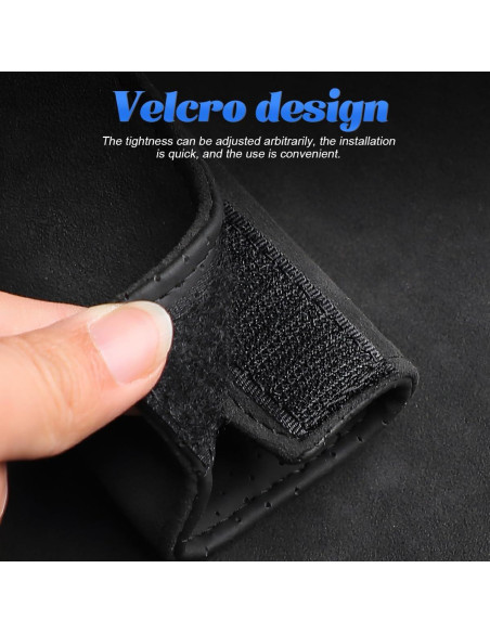 BESULEN Protector de Manija de Puerta Interior Auto 2Pcs Negro