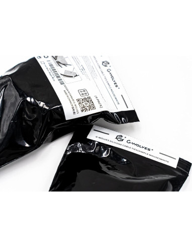 Mouse Bungee G-Wolves Blanco Ajustable - Paquete de 4
