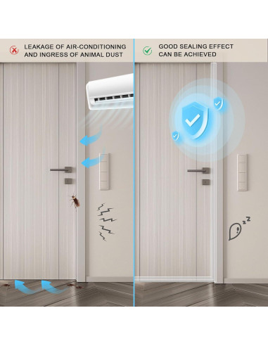 Tira de Sello de Silicona Storystore 6,10m x 5cm para Puertas