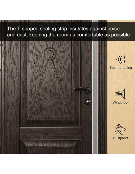 Tira de Sello de Silicona Storystore 6,10m x 5cm para Puertas