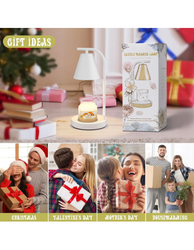 Calentador de Velas Hong-in Blanco con Temporizador 60W