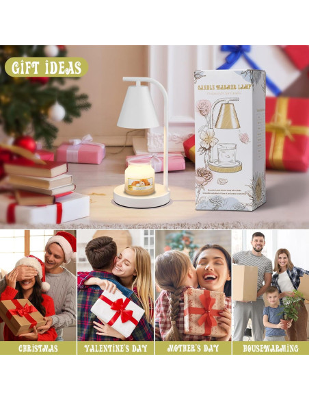 Calentador de Velas Hong-in Blanco con Temporizador 60W