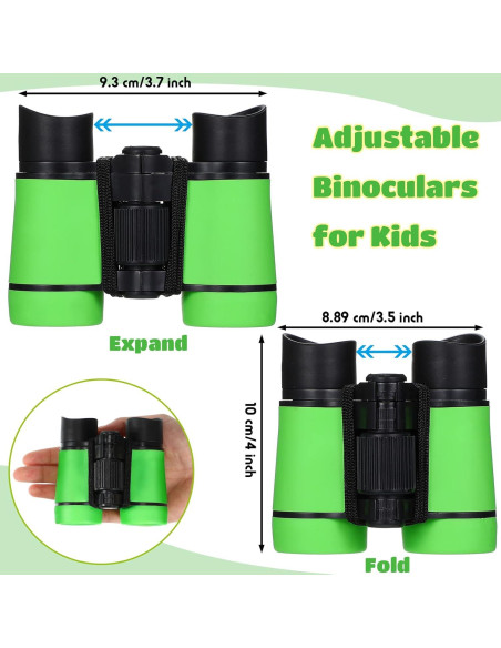 Juego de 6 Binoculares Yunsailing para Niños 4x30 Colores Vivos