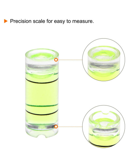 Nivel de Burbuja Cilíndrico HARFINGTON 10 Piezas 8x20mm