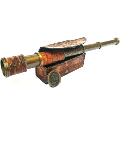 Telescopio de Bronce Nautico Thor 35.56 cm con Estuche 2