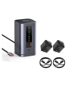 Baseus Estación de Acoplamiento 11 en 1 + Cargador USB-C 45W