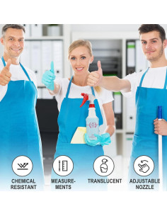 Botellas de Spray Uineko 500 ml (Paquete de 4) Ajustables 2