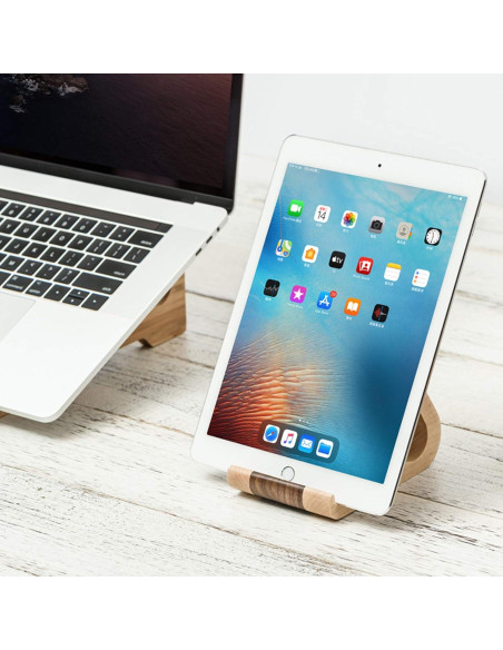 Soporte para Tablet de Madera MTWhirldy Universal 6-13"