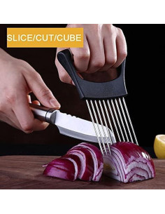 Soporte Cortador de Verduras ESINAM de Acero Inoxidable 6.35 cm 2