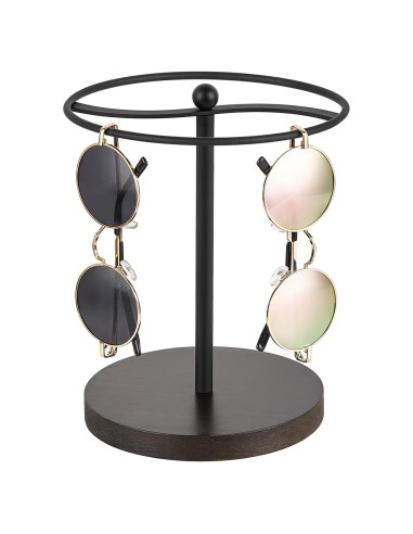 Organizador de Gafas Mkono Soporte para 12 Pares Negro