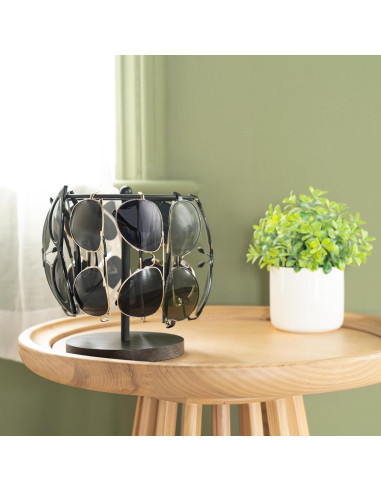 Organizador de Gafas Mkono Soporte para 12 Pares Negro