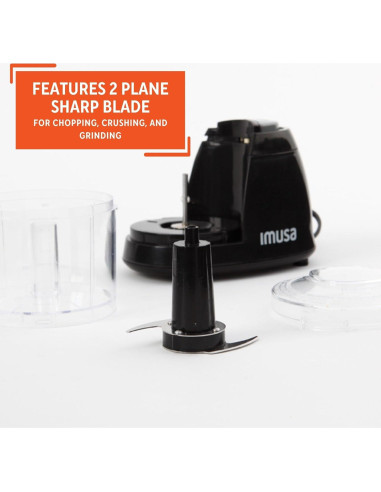 Picador Mini Eléctrico IMUSA GAU-80319B 1.5 Tazas Negro