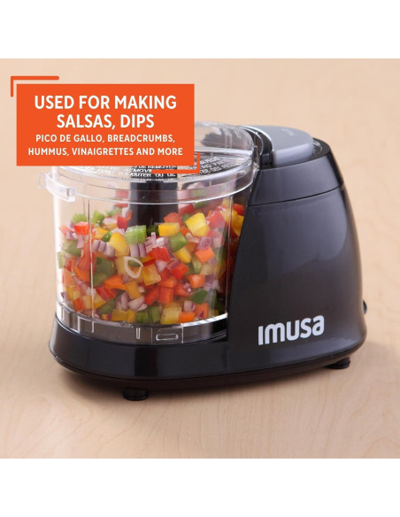 Picador Mini Eléctrico IMUSA GAU-80319B 1.5 Tazas Negro
