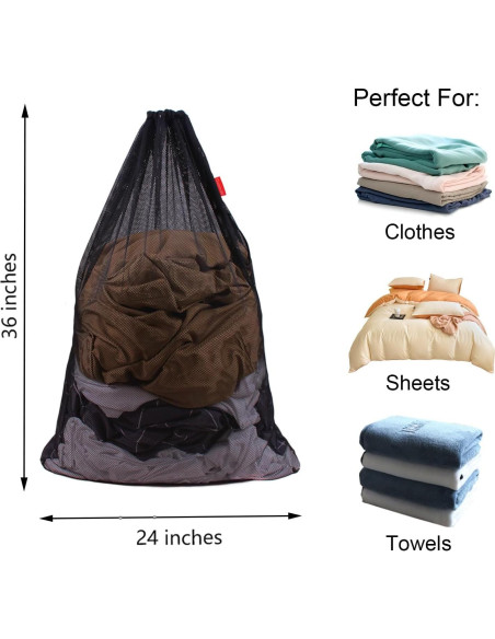 Bolsa de Lavandería de Malla DuomiW - 3 Piezas 61x91 cm