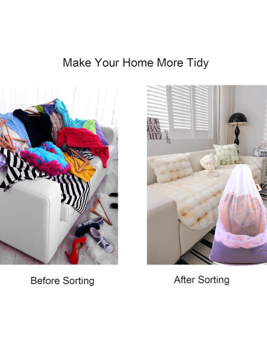 Bolsa de Lavandería de Malla DuomiW - 3 Piezas 61x91 cm