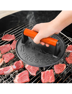 Prensa de Tocino Hierro Fundido Vivicreate 2 Pcs 20x17 cm 2