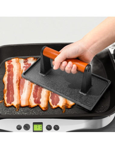 Prensa de Tocino Hierro Fundido Vivicreate 2 Pcs 20x17 cm