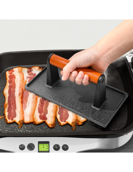 Prensa de Tocino Hierro Fundido Vivicreate 2 Pcs 20x17 cm