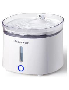 Fuente de Agua Silenciosa HomeRunPet 2L para Gatos y Perros