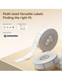 Etiquetas Adhesivas NIIMBOT D11 Papel Térmico 14x60mm 3 Rollos 2