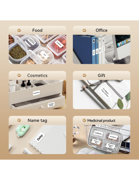 Etiquetas Adhesivas NIIMBOT D11 Papel Térmico 14x60mm 3 Rollos