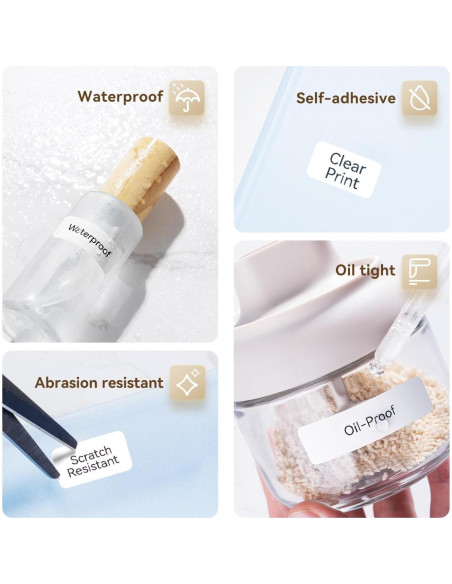 Etiquetas Adhesivas NIIMBOT D11 Papel Térmico 14x60mm 3 Rollos