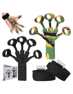 Entrenador de Fuerza de Agarre QTZFKFLHD - 5 Niveles Ajustables